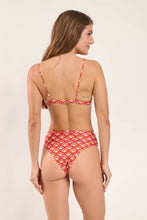 Charger l'image dans la galerie, Model Back: Rio De Sol Haut Top Floral-Scales Balconet-Tie
