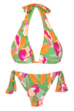 Charger l'image dans la galerie, Product Front: Rio De Sol Ensemble Set Green-Bloom Halter-Double Italy