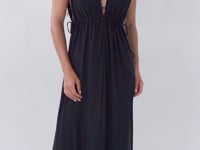 Charger et lire la vidéo dans la visionneuse de la Galerie, Video: Rio De Sol Vêtement De Plage Black Long Dress Soleil