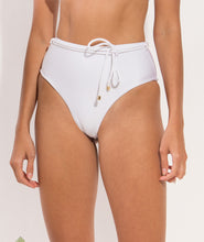 Charger l'image dans la galerie, Image 11: Rio De Sol Bas Bottom Shimmer-White Belted-High-Waist