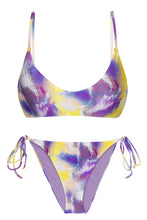 Charger l'image dans la galerie, Product Front: Rio De Sol Ensemble Set Tiedye-Purple Bralette Ibiza-Comfy

