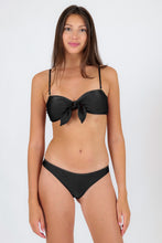 Charger l'image dans la galerie, Model Front: Rio De Sol Ensemble Set Shimmer-Black Bandeau-No Essential
