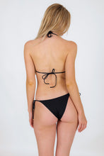 Charger l'image dans la galerie, Model Back: Rio De Sol Bas Bottom Nero Lacinho
