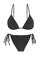 Charger l'image dans la galerie, Product Front: Rio De Sol Ensemble Set Linea-Black Lia Cheeky-Tie

