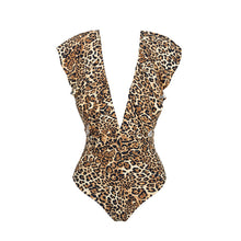 Charger l'image dans la galerie, Product Front: Rio De Sol Une Pièce Leopardo Frill
