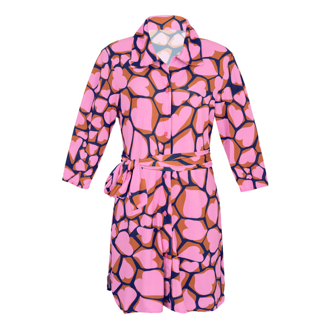 Product Front: Rio De Sol Vêtement De Plage Amore-Pink Chemise