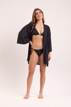 Charger l&#39;image dans la galerie, Image 10: Rio De Sol Vêtement De Plage Black Kimono
