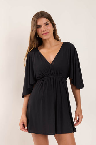 Model Front: Rio De Sol Vêtement De Plage Black Mini Dress