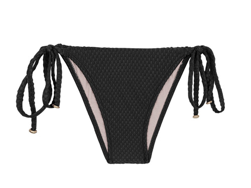 Product Front: Rio De Sol Bas Bottom Cloque Preto Balconet