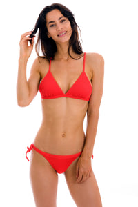 Model Front: Rio De Sol Bas Bottom Cotele-Tomate Rio