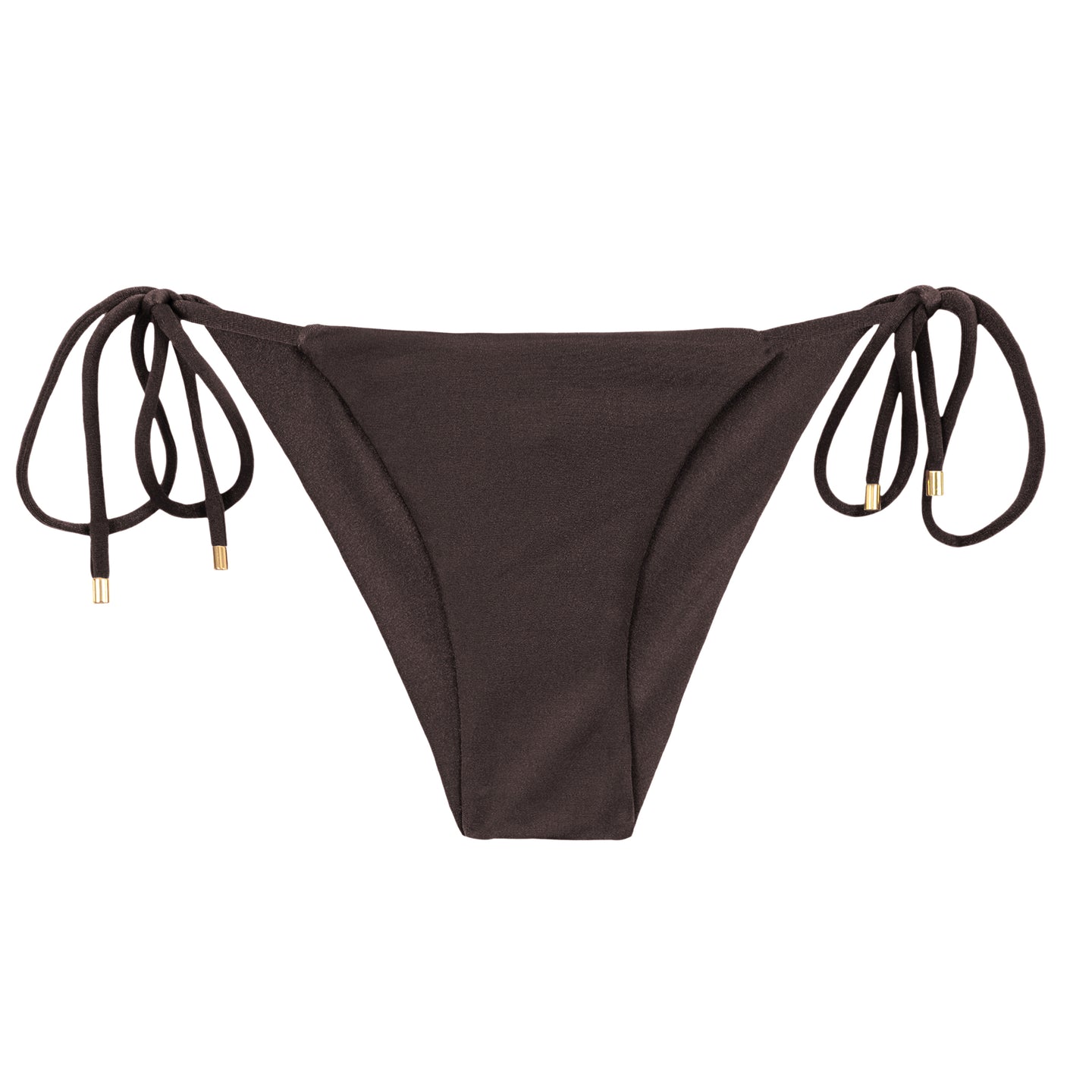Product Front: Rio De Sol Bas Bottom Shimmer-Coffee Cheeky-Tie