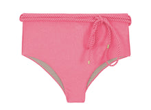 Charger l&#39;image dans la galerie, Product Front: Rio De Sol Bas Bottom Shimmer-Confetti Belted-High-Waist
