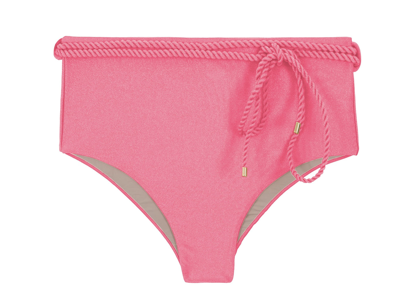 Product Front: Rio De Sol Bas Bottom Shimmer-Confetti Belted-High-Waist