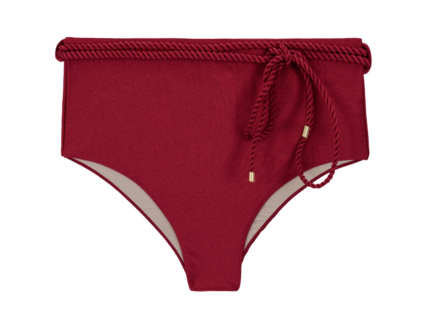 Product Front: Rio De Sol Bas Bottom Shimmer-Divino Belted-High-Waist