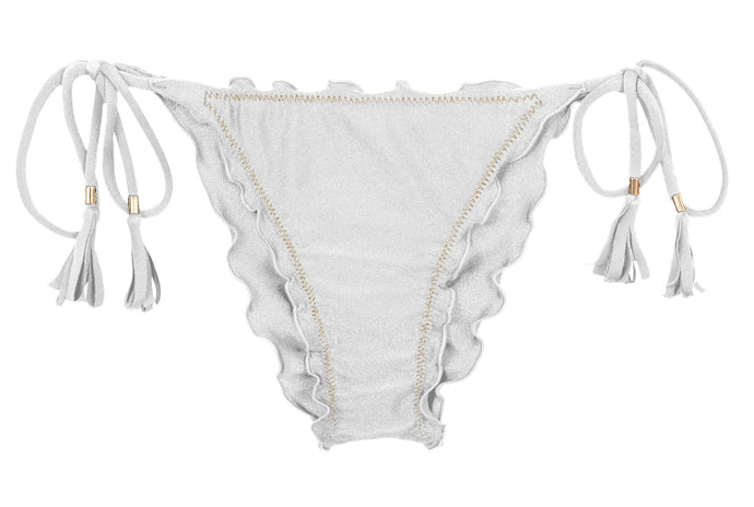 Product Front: Rio De Sol Bas Bottom Shimmer-White Frufru
