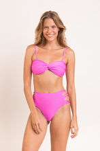 Charger l&#39;image dans la galerie, Model Front: Rio De Sol Bas Bottom Vita-Pink High-Waist-Spin
