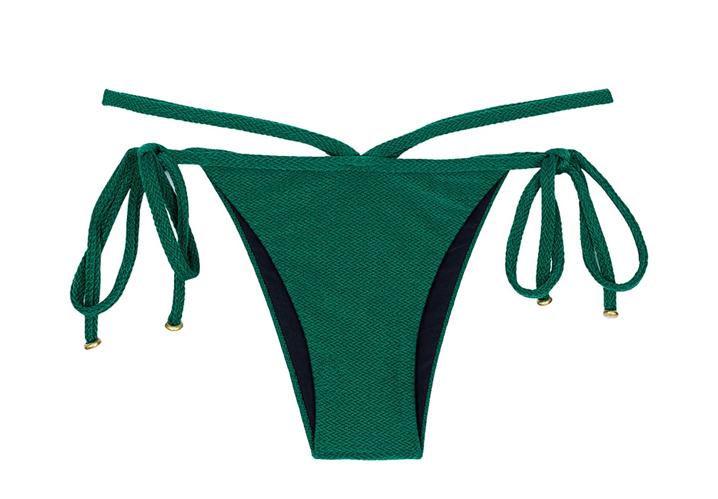 Product Front: Rio De Sol Bas Calcinha Duna Green Cropped Neck