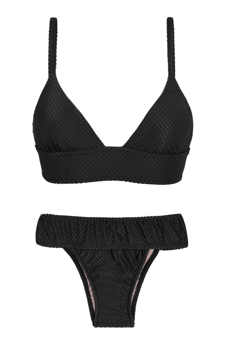 Product Front: Rio De Sol Ensemble Cloque Preto Tri Cos