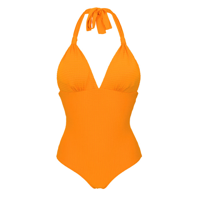 Product Front: Rio De Sol Une Pièce Dots-Mango Mel-Op