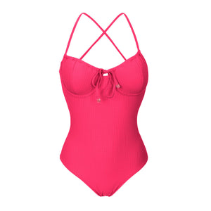 Product Front: Rio De Sol Une Pièce Dots-Virtual-Pink Julia