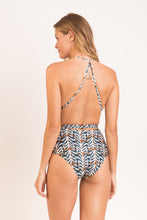 Charger l&#39;image dans la galerie, Model Back: Rio De Sol Une Pièce Ikat New Vegas
