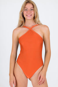 Gallery: Rio De Sol Une Pièce Paprica High-Neck