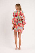 Charger l&#39;image dans la galerie, Model Back: Rio De Sol Robe De Plage Sea-Bloom Kaftan Bel

