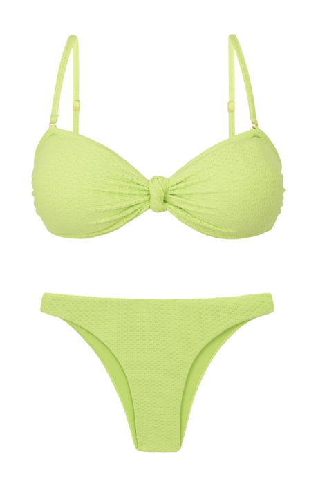 Product Front: Rio De Sol Ensemble Set Bora-Citrus Bandeau-Joy Leblon