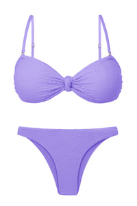Product Front: Rio De Sol Ensemble Set Bora-Lavanda Bandeau-Joy Leblon