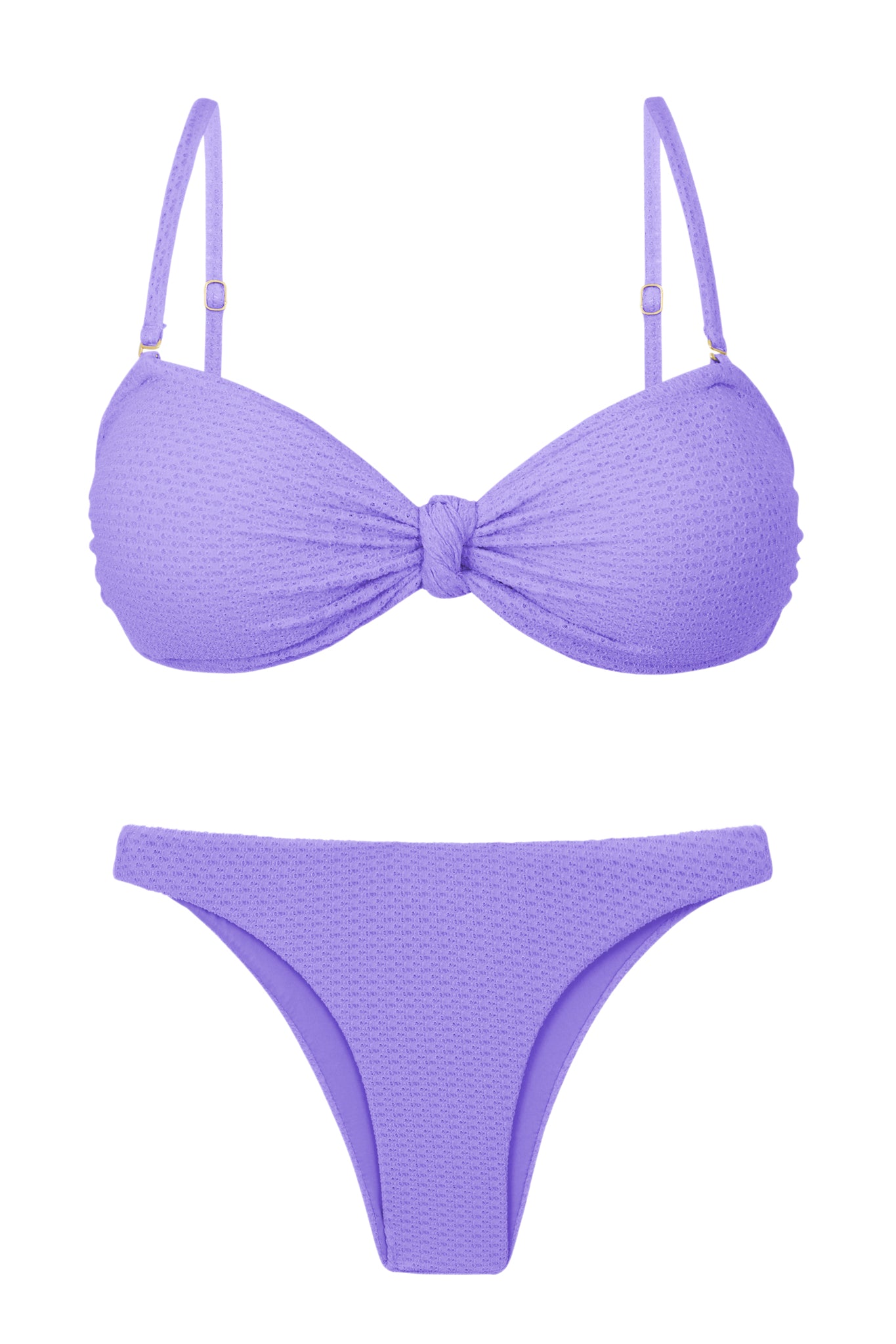 Product Front: Rio De Sol Ensemble Set Bora-Lavanda Bandeau-Joy Leblon