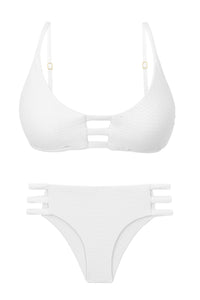 Product Front: Rio De Sol Ensemble Set Bora-White Bra-Trio Madrid-Trio