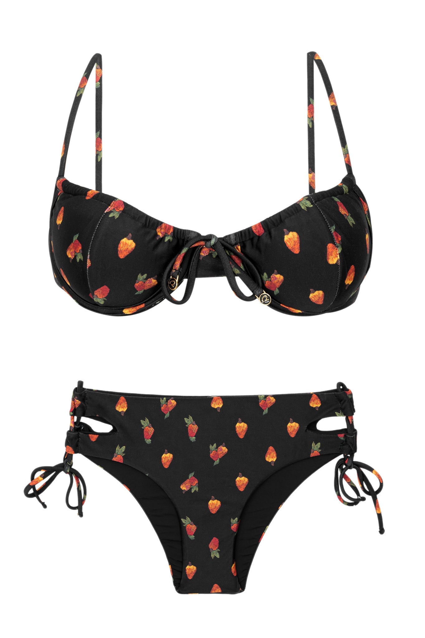 Product Front: Rio De Sol Ensemble Set Cashew Balconet-Tie Madrid