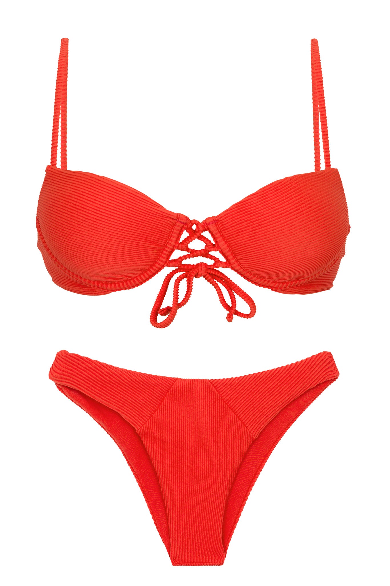 Product Front: Rio De Sol Ensemble Set Cotele-Tomate Balconet-Pushup Lisboa