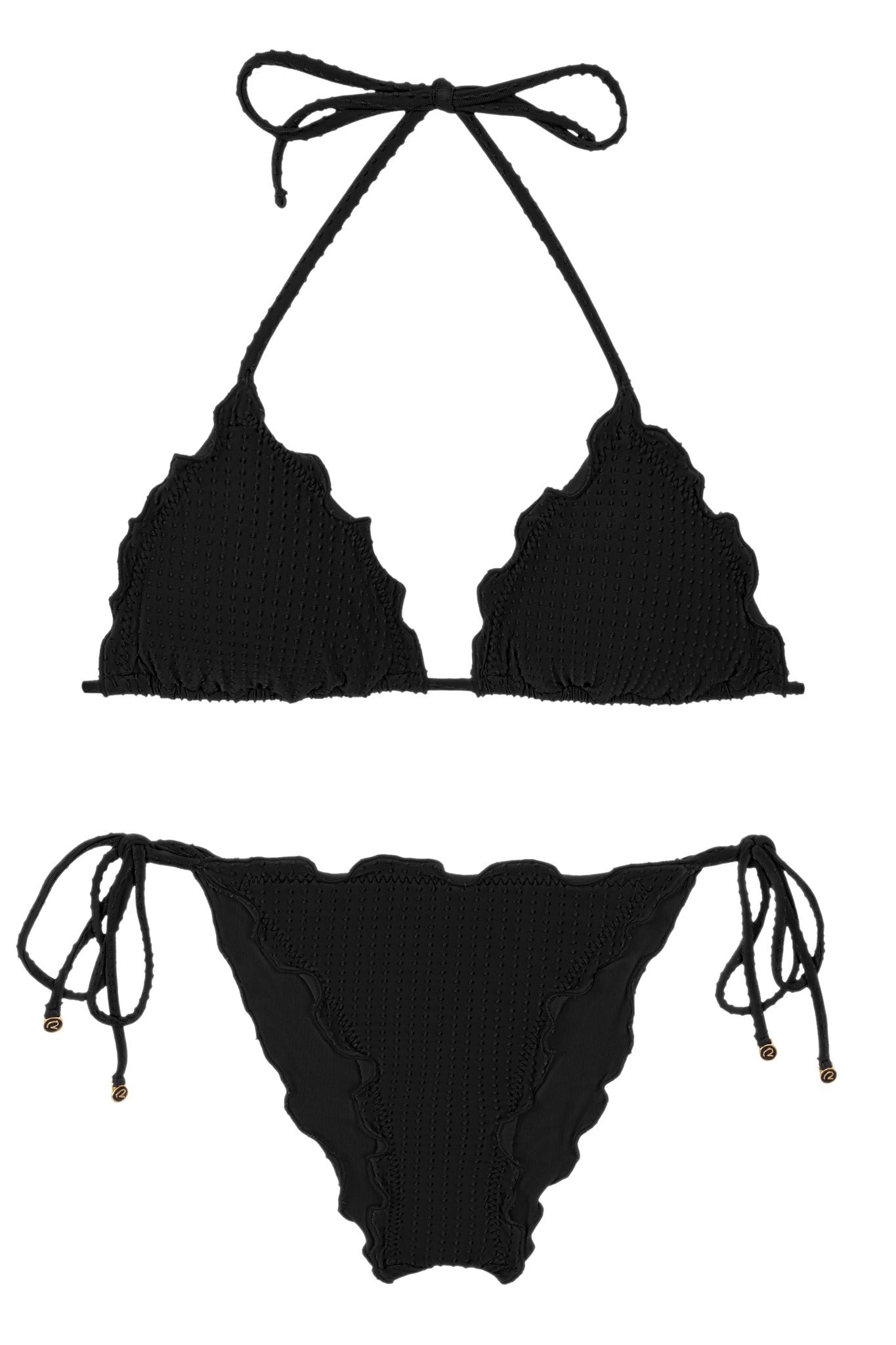 Product Front: Rio De Sol Ensemble Set Dots-Black Frufru