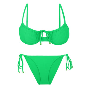 Product Front: Rio De Sol Ensemble Set Dots-Energy Balconet-Tie Ibiza-Comfy