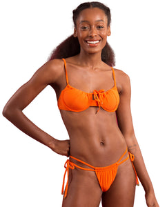 Gallery: Rio De Sol Ensemble Set Dots-Orange Balconet-Tie Pipa