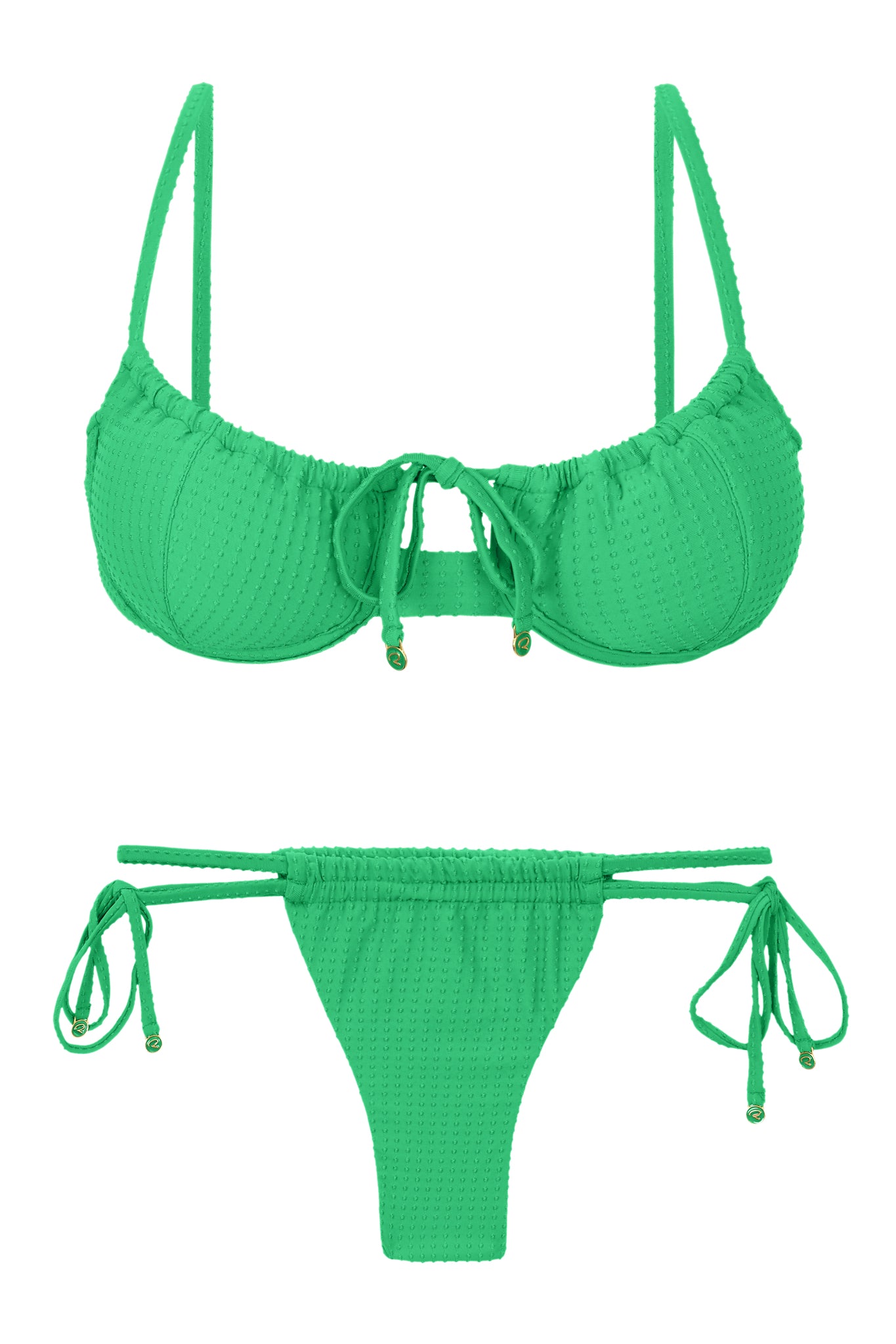 Product Front: Rio De Sol Ensemble Set Dots-Tambourine Balconet-Tie Pipa