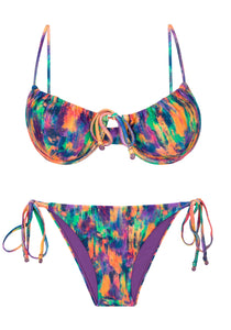 Product Front: Rio De Sol Ensemble Set Euphoria Balconet-Tie Lacinho
