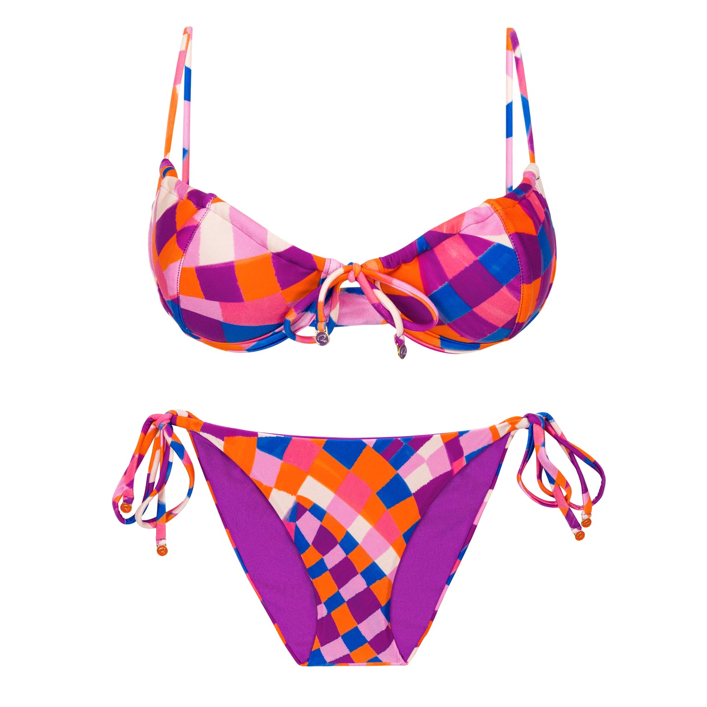 Product Front: Rio De Sol Ensemble Set Funny Balconet-Tie Ibiza-Comfy