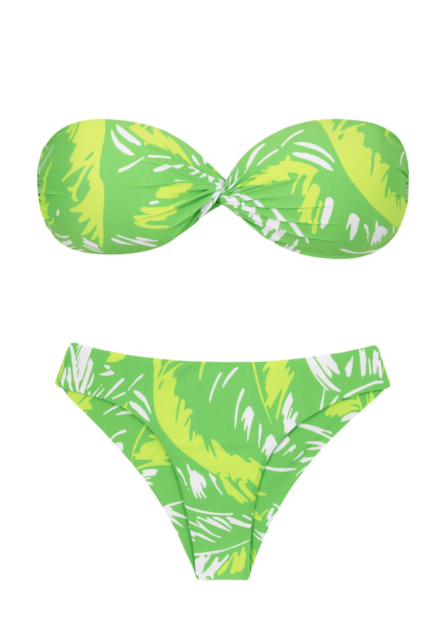 Product Front: Rio De Sol Ensemble Set Green-Palms Twist Nice