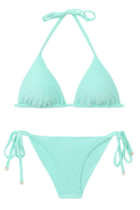 Product Front: Rio De Sol Ensemble Set Malibu-Menta Tri-Inv Cheeky-Tie