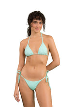 Charger l&#39;image dans la galerie, Model Front: Rio De Sol Ensemble Set Malibu-Menta Tri-Inv Cheeky-Tie
