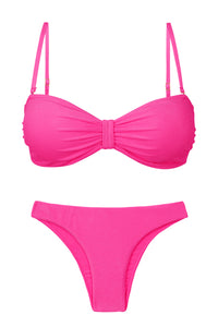 Product Front: Rio De Sol Ensemble Set Malibu-Rosa Bandeau-Duo Essential