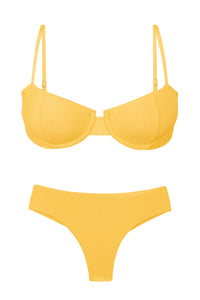 Product Front: Rio De Sol Ensemble Set Malibu-Yellow Balconet Ciao