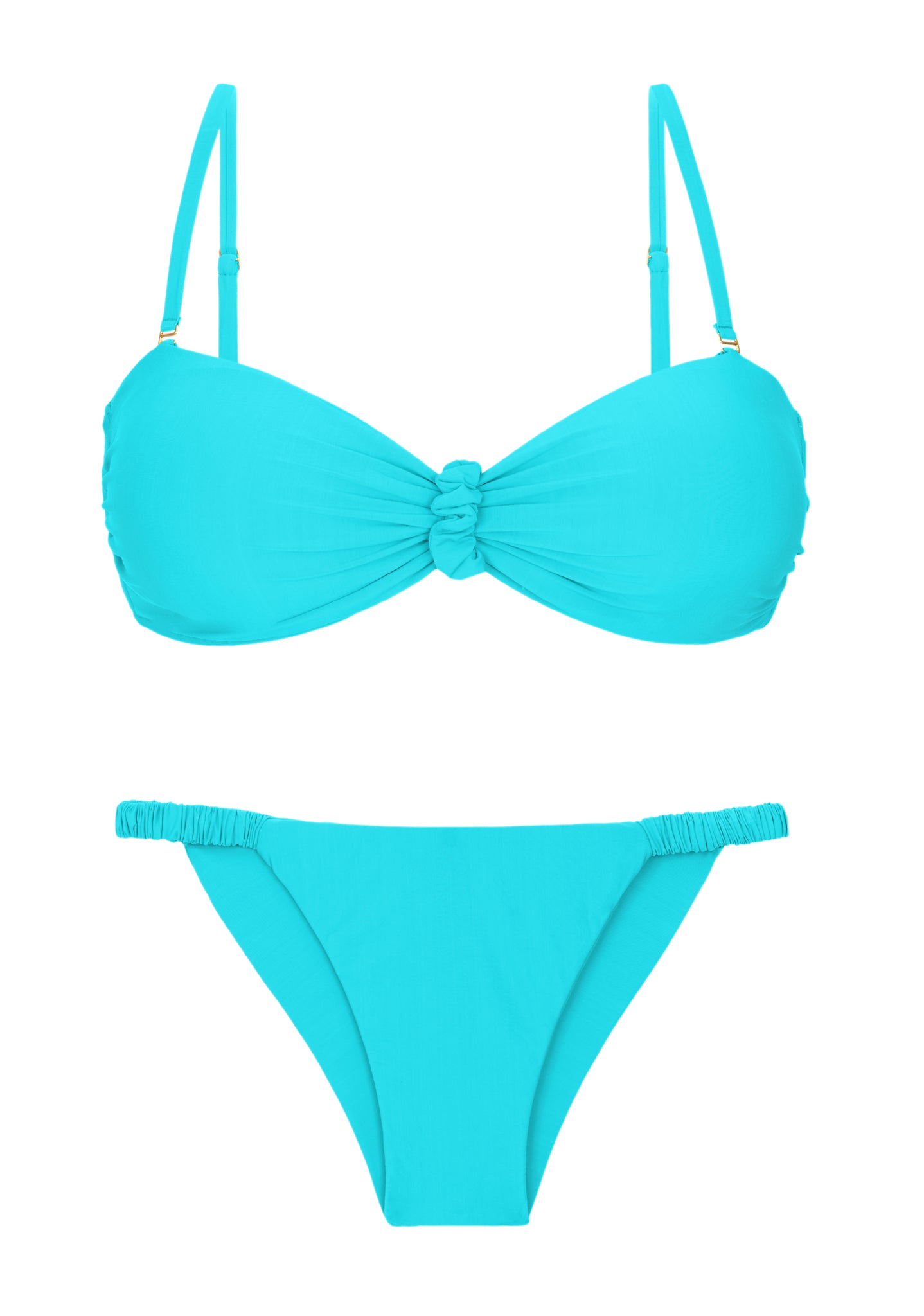 Product Front: Rio De Sol Ensemble Set Miami Bandeau-Crispy Cheeky-Crispy