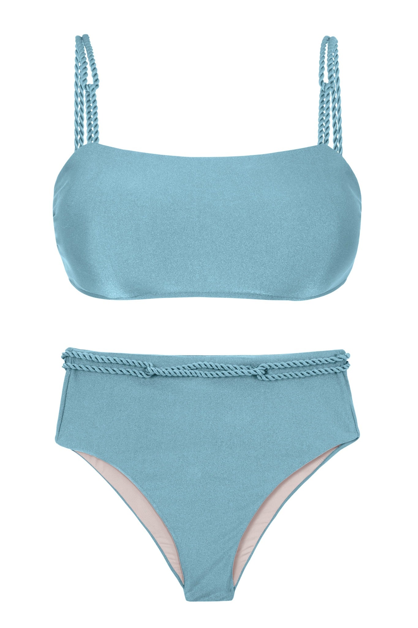 Product Front: Rio De Sol Ensemble Set Mirante Bandeau-Reto Hotpants