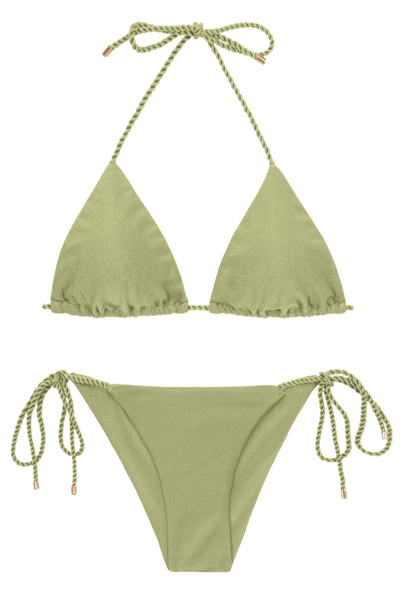 Product Front: Rio De Sol Ensemble Set Oliva Tri-Inv Cheeky-Tie