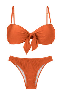 Product Front: Rio De Sol Ensemble Set Paprica Bandeau-No Essential