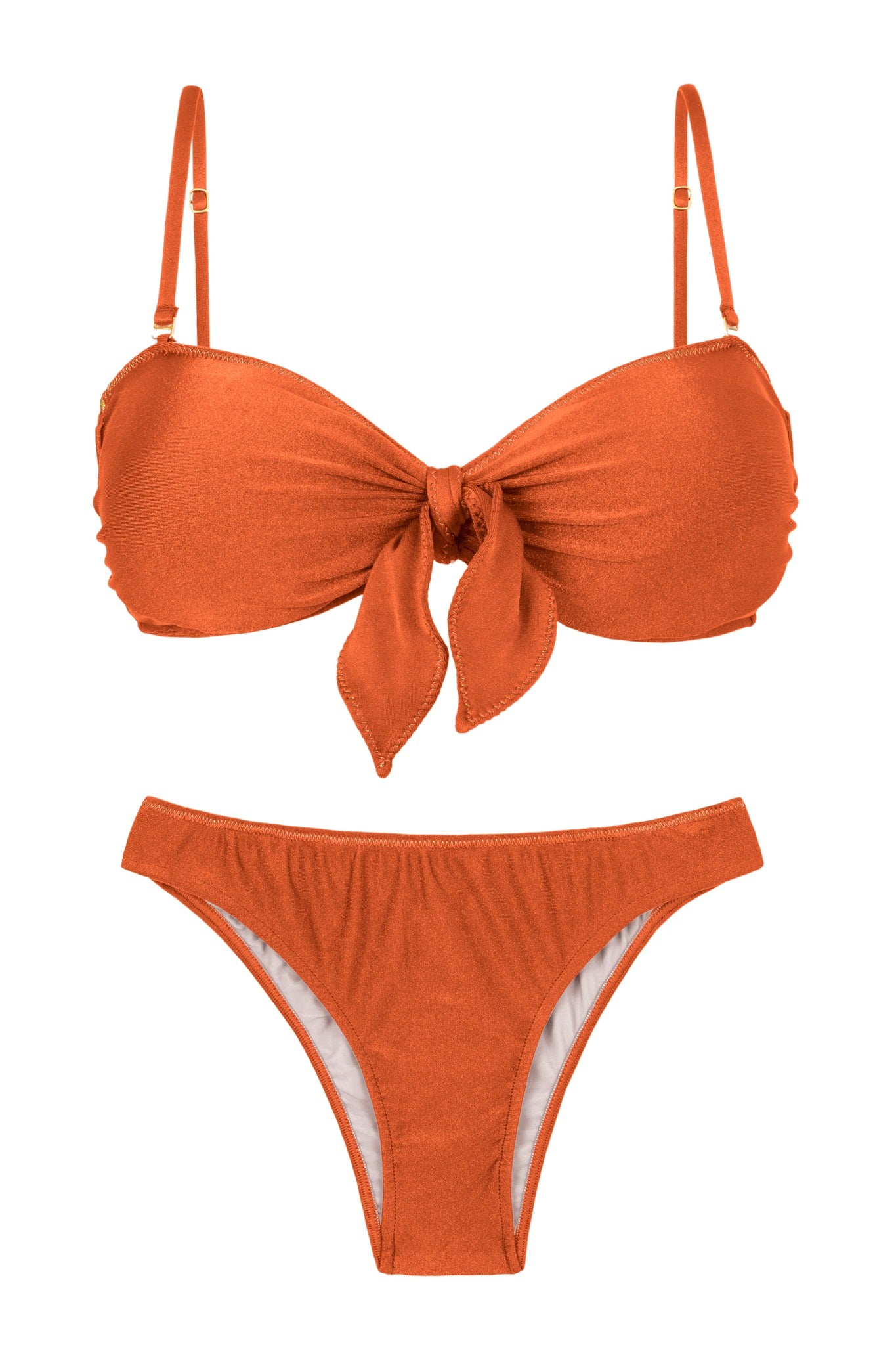 Product Front: Rio De Sol Ensemble Set Paprica Bandeau-No Essential