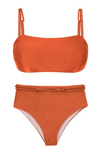 Charger l&#39;image dans la galerie, Product Front: Rio De Sol Ensemble Set Paprica Bandeau-Reto Hotpants
